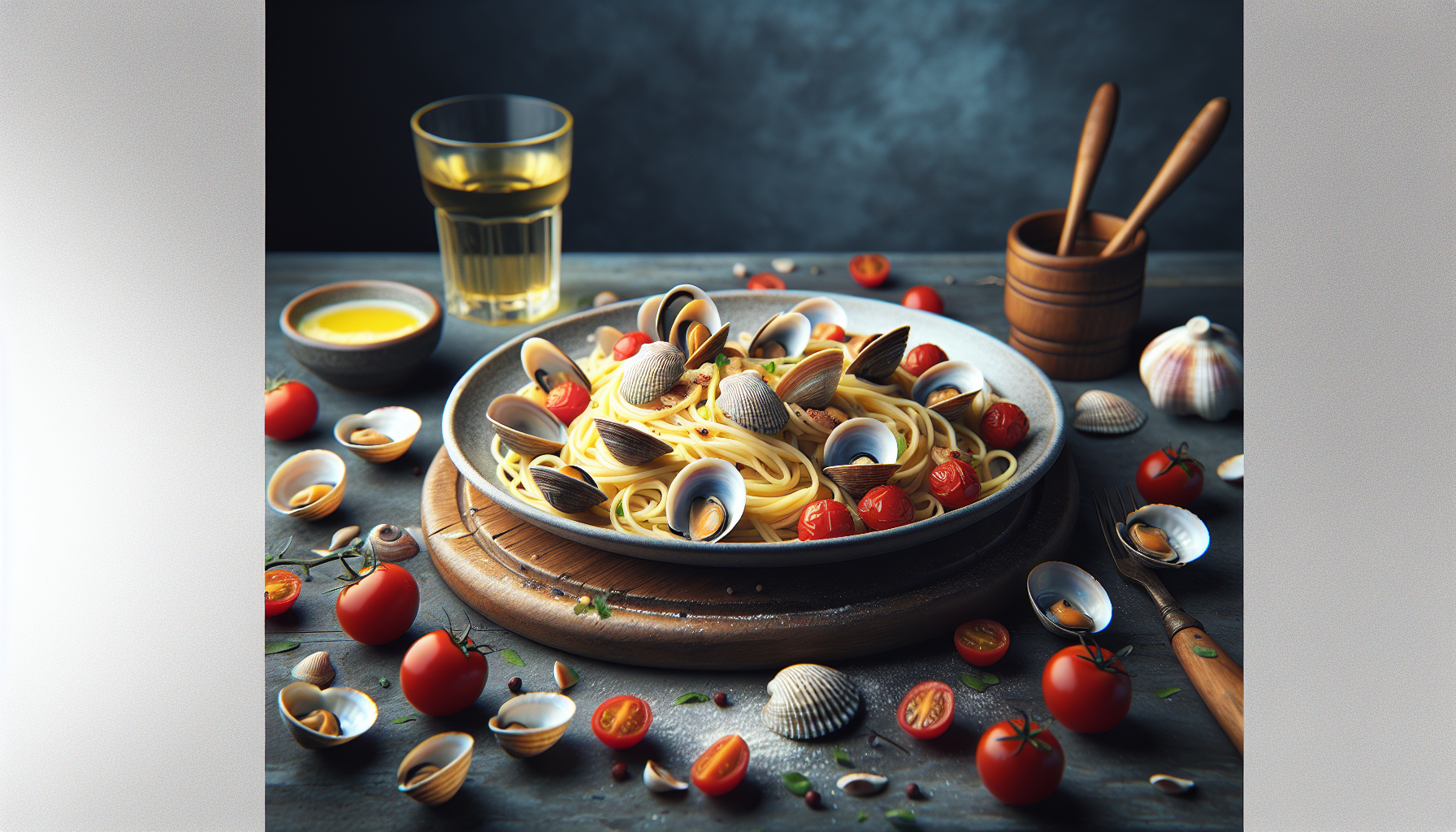 Spaghetti vongole e pomodorini